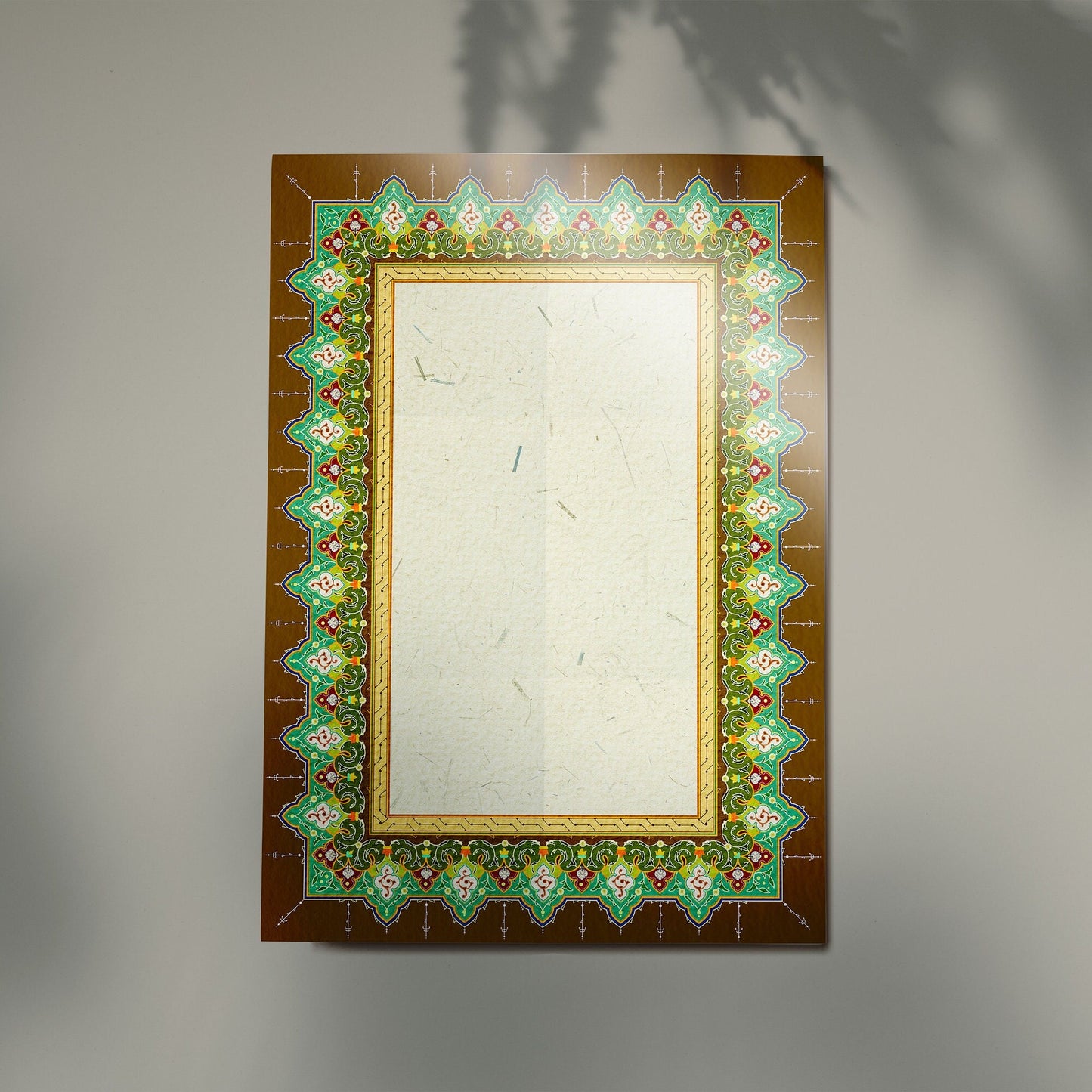 Stack of glossy paper sheets for calligraphy art