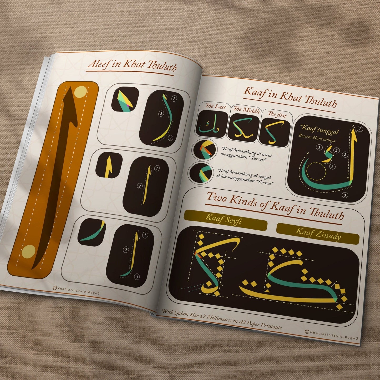 all calligraphy kit components laid out