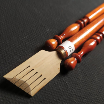 close view bamboo pen nib tip