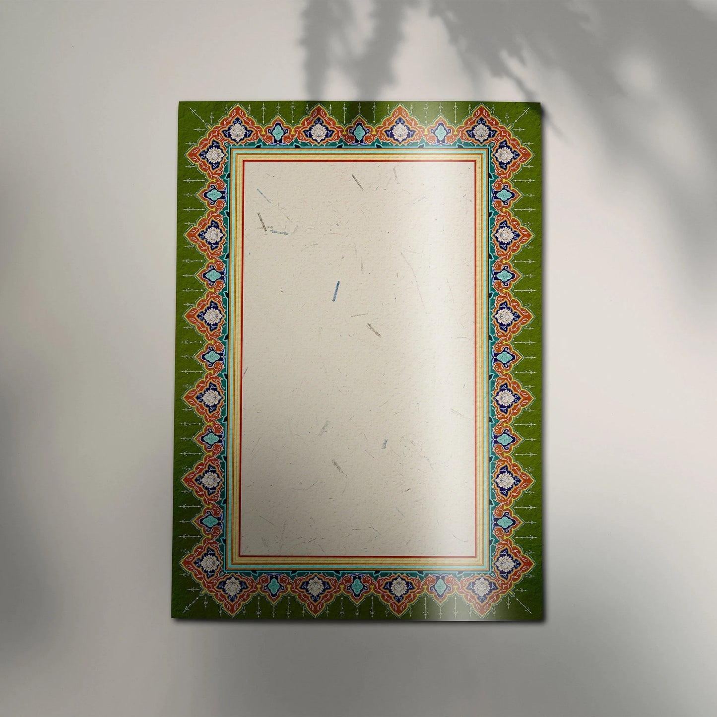 ornamented border design detail glossy sheet