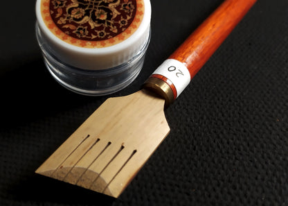 qalam pen against calligraphy text background