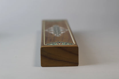 gift presentation of wooden calligraphy storage box in packaging