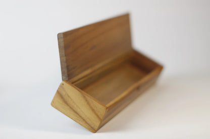side hinge and joint detail teak wood box craftsmanship