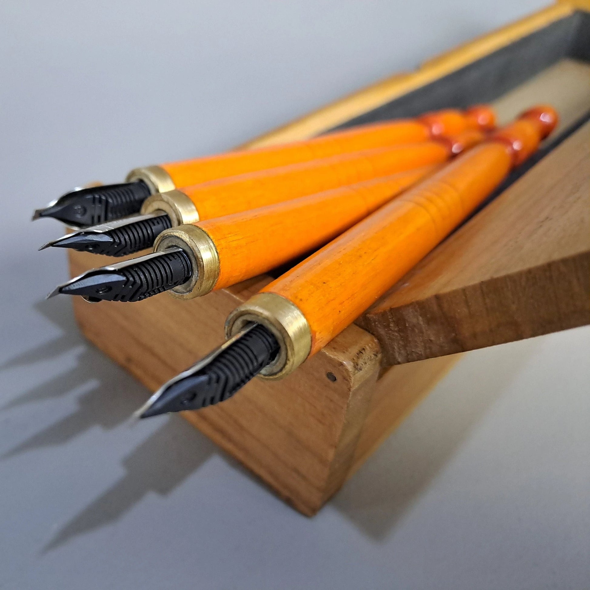 Fountain pen with stainless steel nib designed for Islamic art