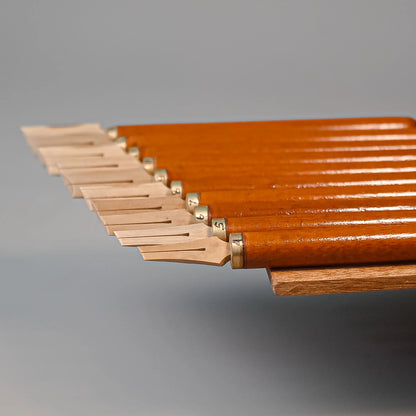 Bamboo reed qalam pen overview showing full length