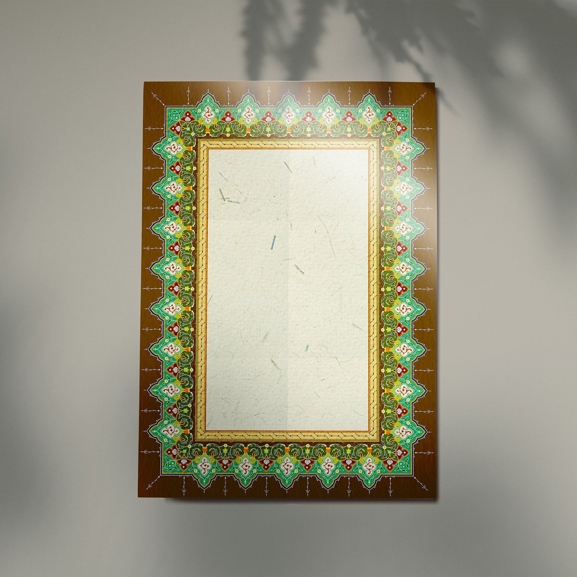 Stack of glossy paper sheets for calligraphy art